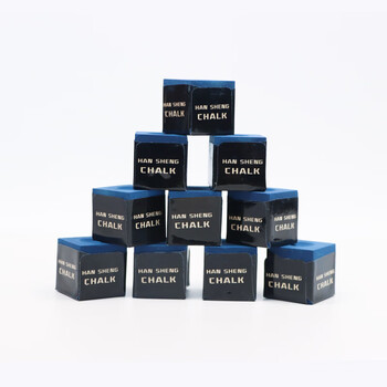 捍升巧克粉 斯诺克黑八美式台球杆台球配件用品赛级擦枪粉 干性12枚