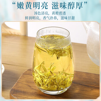 新旭堂茶叶绿茶安吉黄金芽白茶新茶特级礼盒装节日送长辈礼品200g