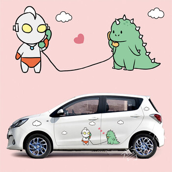 适用于长安奔奔estar车贴可爱卡通贴画国民版e-star个性改装饰车身