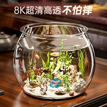 水晶玻璃缸 JZX Low Profile Crystal Glass Tank 18 With Cover - 6mm (60 X