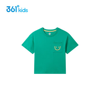 361童装小童男女童同款2024夏季新款透气圆领短袖针织t恤衫休闲上衣