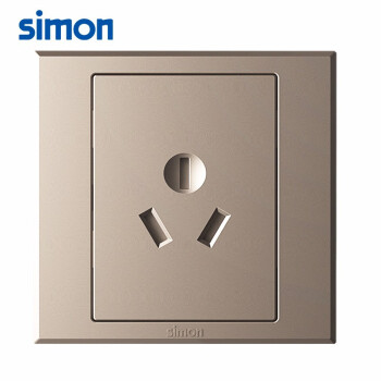 SIMON西蒙开关插座 三孔插座面板 E3系列 16A三孔空调插座 301681金色