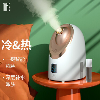 美克斯(MKS)蒸脸仪 美容仪器 家用脸部香薰蒸脸器冷热喷纳米喷雾保湿补水仪NV8385