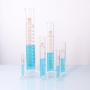 弋科仪（YIKEYI）玻璃量筒A级实验室量杯【250毫升1个】高硼硅加厚大容量带刻度直筒型化学生物实验量器