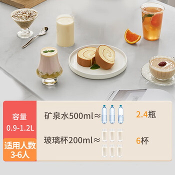 九阳（Joyoung）1.2L豆浆机 3-4人家用破壁机古法浆可预约时间细腻免滤榨汁机料理机DJ12P-D565