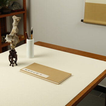 弘梅羊毛毛毡 毛笔书法国画毛毡垫子100*200cm 文房四宝桌布礼盒装画毡