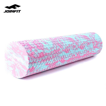 JOINFIT泡沫轴 迷彩浮点轴 foam roller 瑜伽柱普拉提按摩轴彩色泡沫滚轴 粉蓝60cm大浮点
