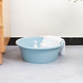 福爱家洗脸盆大号39cm加厚洗菜盆洗衣盆洗澡洗脚盆泡脚盆塑料盆1只装 福爱家洗脸盆大号39cm加厚洗菜盆洗衣盆洗澡洗脚盆泡脚盆塑料盆1只装