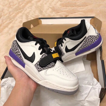 linikerbaj312 legacy篮球鞋男低帮水泥灰湖人紫女鞋运动鞋ins百搭