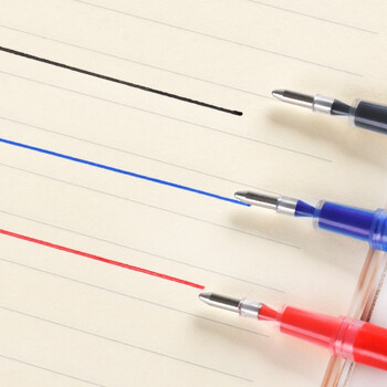 金万年黑色大容量1.0mm子弹中性笔芯 子弹头中性笔芯 签字水笔替芯 (12支装)G-5198-001