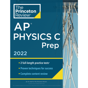 平装 英文原版 Princeton Review AP Physics C Prep,2022 普林斯顿评论大学预科物理学C备考2022