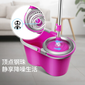 美丽雅旋转拖把带桶一套共2拖洗脱一体布家用一拖净免手洗地拖吸水墩布