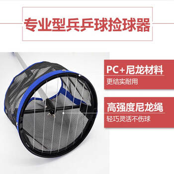 艾森威（ASENVER）便携折叠乒乓球集球网发球机训练收球网捡球器回收多球网架捡球器
