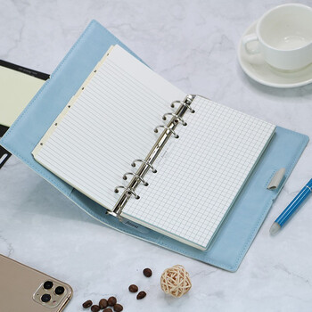 Filofax记事本英国进口高档手帐本简约软皮面活页笔记本礼盒装domino系列A6淡蓝色022578 Filofax记事本英国进口高档手帐本简约软皮面活页笔记本礼盒装domino系列A6淡蓝色022578