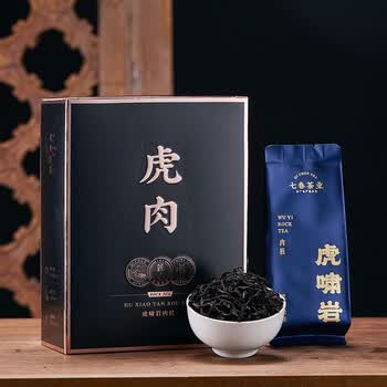 七春茶叶全肉宴500g武夷岩茶马头岩牛栏坑肉桂茶 节日送长辈礼盒装