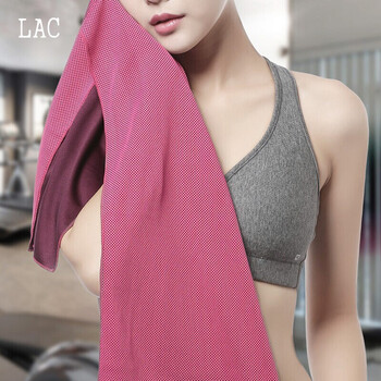 LAC冷感运动毛巾 健身凉爽降温消暑巾 吸汗速干冰凉毛巾 两条装 粉色 LAC冷感运动毛巾 健身凉爽降温消暑巾 吸汗速干冰凉毛巾 两条装 粉色