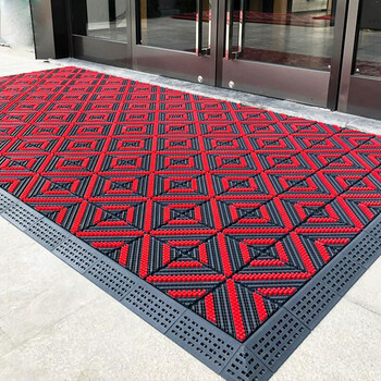 豫之韵 室外商场写字楼门口地毯地垫 户外台阶防滑垫三合一除尘刮泥