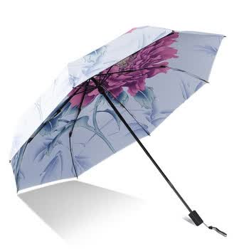 天堂伞 双层三折晴雨伞 33560