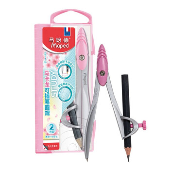 马培德(Maped)马卡龙经典绘图圆规 初高中考试圆规 学生制图绘图学习工具 199191CH 粉色【铅笔款/2件套】 马培德(Maped)马卡龙经典绘图圆规 初高中考试圆规 学生制图绘图学习工具 199191CH 粉色【铅笔款/2件套】