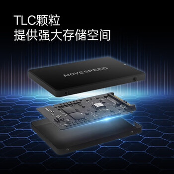 移速（MOVE SPEED)256GB SSD固态硬盘 国产TLC颗粒 SATA3.0接口高速读写 金钱豹PRO系列