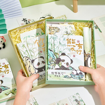 洧宜【全网低价】文创笔记本套装礼盒手账本礼盒伴手礼文创纪念品送孩子创意生日礼物送同学旅游纪念品