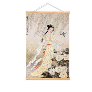 工笔画仕女图型号规格- 京东