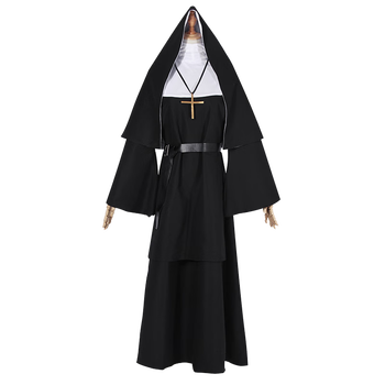 修女服cos the nun鬼修女cos服 舞台表演服装 诡修女 黑色白色cosplay