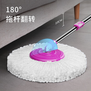 美丽雅旋转拖把带桶一套共2拖洗脱一体布家用一拖净免手洗地拖吸水墩布