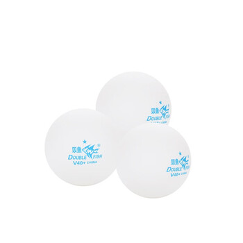 双鱼（DOUBLE FISH）展翅白一星乒乓球1星V40+乒乓球（白色100只装）