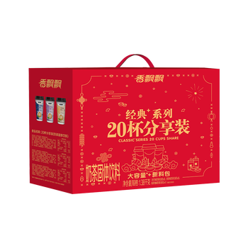 香飘飘奶茶 经典+20杯整箱礼盒装 3种口味混合 1.38kg 冲调饮料 香飘飘奶茶 经典+20杯整箱礼盒装 3种口味混合 1.38kg 冲调饮料