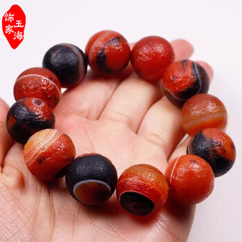 明時代 紅瑪瑙 手串 缠丝玛瑙 天然石 中国古美術 腕輪 装身具 C1A153 明時代 紅瑪瑙 手串 缠丝玛瑙 天然石 中国古美術 腕輪 装身具 C1A153
