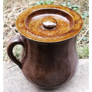 老式药罐炖药罐明罐子煮茶瓦罐家中药熬药罐煎药黑砂锅深桔红色小号带