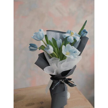 牛奶棉鲜花包装纸棉纸花店花艺花束包花纸内衬纯色雪梨纸泥灰粉05