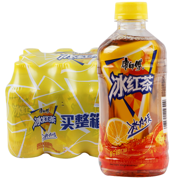 康师傅饮料迷你小瓶装冰红茶330ml*12瓶整箱装茉莉蜜茶绿茶柠檬清茶