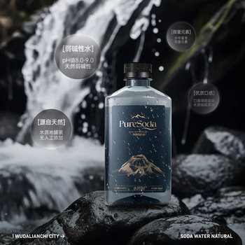 水时刻五大连池天然苏打水无汽0糖0卡0脂无添加380ml*10瓶整箱装