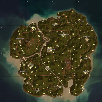 地图海报 绝地求生和平精英手游周边雪地吃鸡辅助资源墙贴 绝地求生