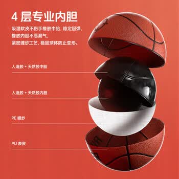 准者篮球成人7号PU防尘荔枝纹室内外防滑耐磨吸湿专业比赛标准蓝球