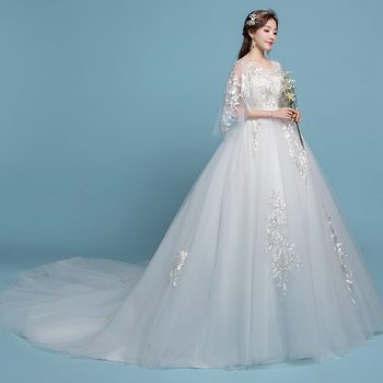 孕妇婚纱7个月敬酒服新娘遮肚子森系婚纱2021新款新娘高腰遮孕肚显瘦