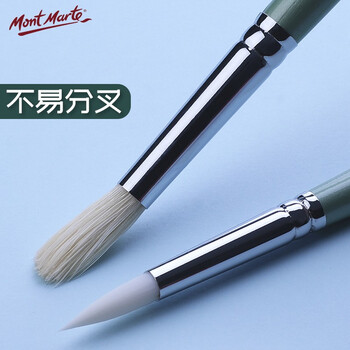 蒙玛特(MontMarte)尼龙画笔4支装美术画画笔油画颜料画笔丙烯水粉绘画笔勾线笔学生水粉笔套装VBMHS0022