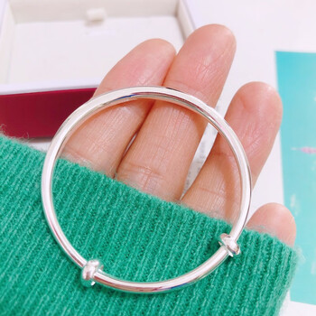 光面宝宝(0-5)手镯1个约8克 包装