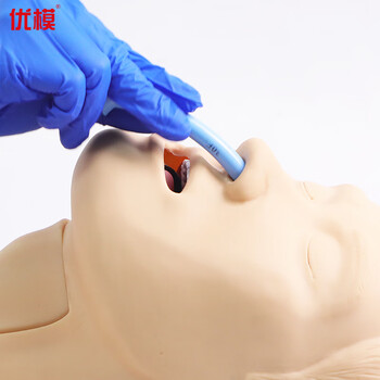 优模环甲膜穿刺和切开训练仿真模型成人男性环甲膜可更换气管演示环甲膜穿刺切开练习模型YOMO/CK1261S
