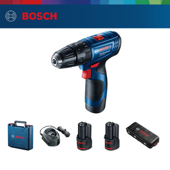 博世（BOSCH）GSB12012V充电式手电钻电动螺丝刀家用多功能锂电冲击钻（2A双电）+小黑盒78附件工具箱套装