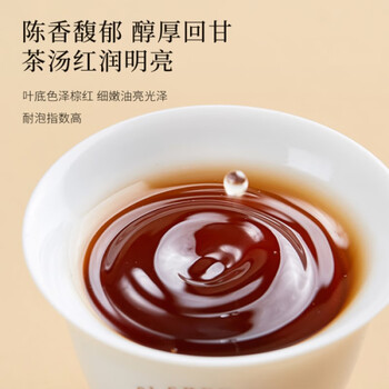 七春 六堡茶叶 黑茶广西梧州特级陈香窖藏熟茶100g品鉴可加陈皮自己喝