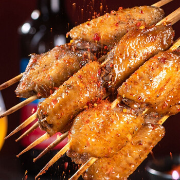 轻恋奥尔良鸡翅中串新鲜生鲜鸡中翅腌制冷冻半成品烤鸡翅膀烧烤油炸