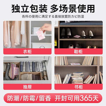 JINYI HOUSE衣柜防潮防霉防虫除味樟脑丸48小包/袋鞋柜除臭芳香清新混合花香