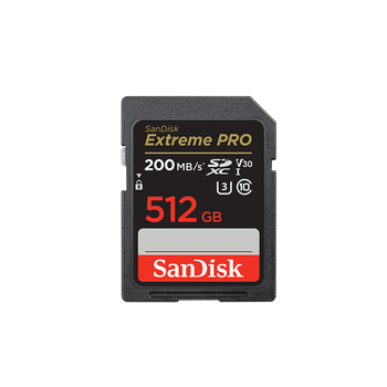 闪迪（SanDisk）存储卡512GB 4K SD内存卡V30 U3 C10相机存储卡 读200MB/s 写140MB/s 微单/单反相机存储卡/内存卡