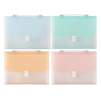 晨光（M&G）A4/13格文件包办公手提风琴包资料包学生试卷分类包颜色随机AWTN1770单个装