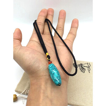 尊玉匠zyj 绿松石吊坠锁骨链项链天.