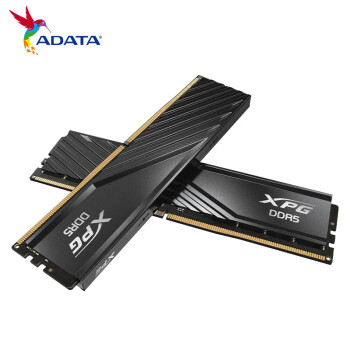 威刚(ADATA) 32GB(16GBX2)套装 DDR5 6400 台式机内存条 海力士A-die颗粒 XPG威龙D300（黑色）C32
