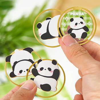 佳茉熊猫金属书签可爱创意卡通中国风文创镂空书签书页夹儿童学生奖励劳动节端午节礼物伴手礼